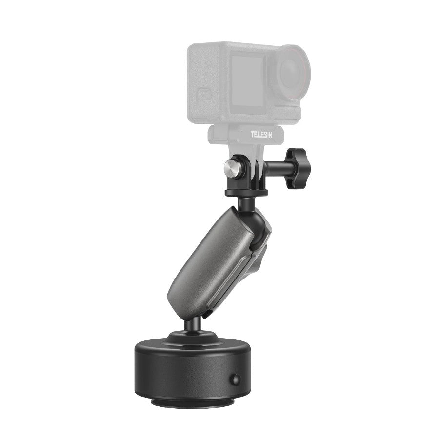 Telesin Soporte de ventosa eléctrica con brazo y montaje GoPro