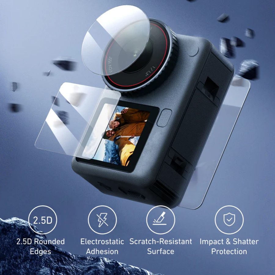 Telesin Screen Protector voor DJI Osmo Action 6 - 1 set