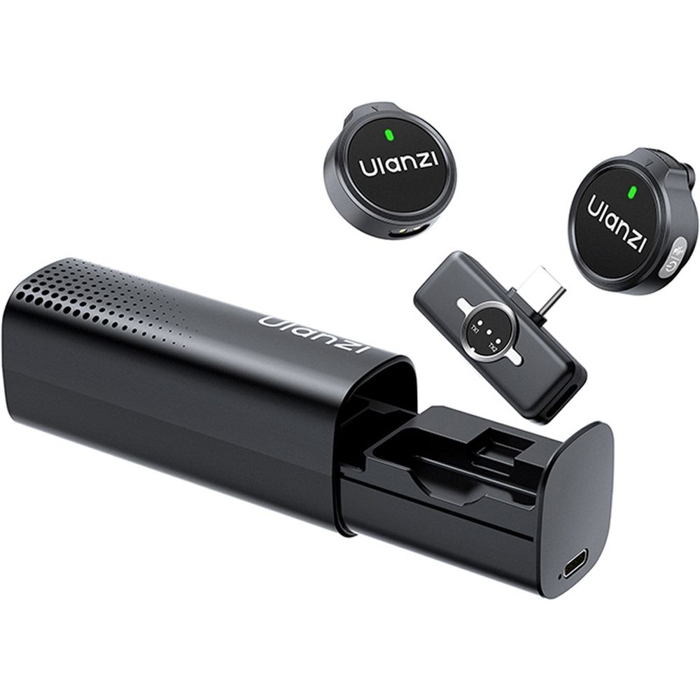 Ulanzi A21 Micrófono inalámbrico con estuche USB-C - Negro
