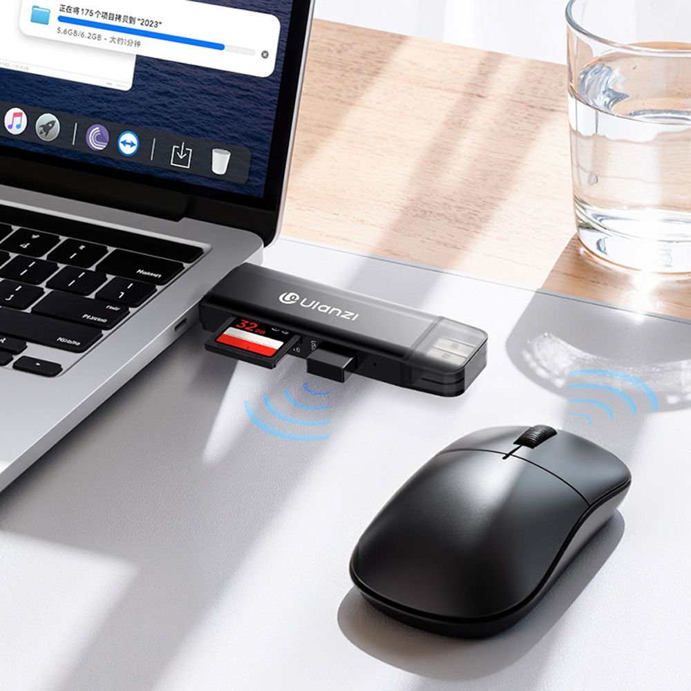 Ulanzi CR3 Lector de tarjetas 3 en 1 4.0 con USB y USB-C