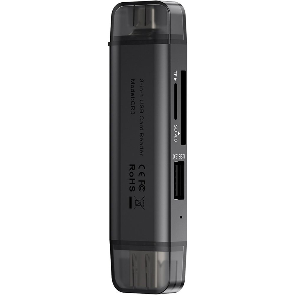 Ulanzi CR3 Lector de tarjetas 3 en 1 4.0 con USB y USB-C