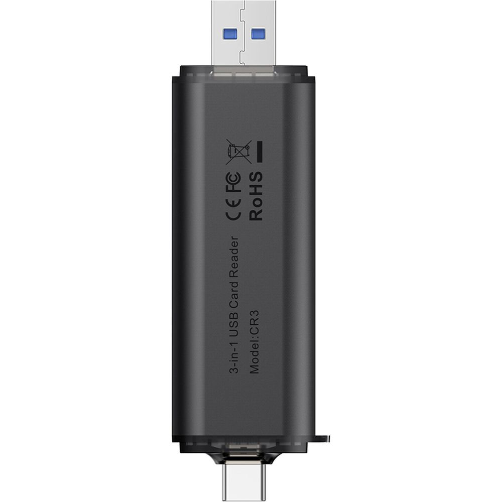 Ulanzi CR3 Lector de tarjetas 3 en 1 4.0 con USB y USB-C