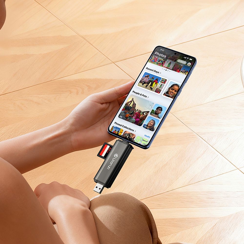 Ulanzi CR3 Lector de tarjetas 3 en 1 4.0 con USB y USB-C