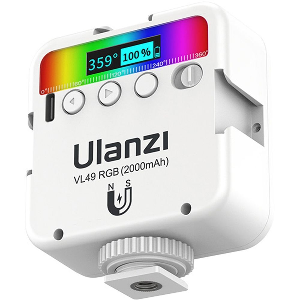 Ulanzi VL49 Luz de vídeo LED multicolor RGB - Blanca