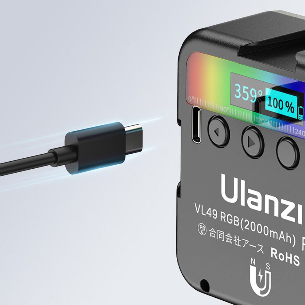 Ulanzi VL49 Luz de vídeo LED multicolor RGB - Blanca