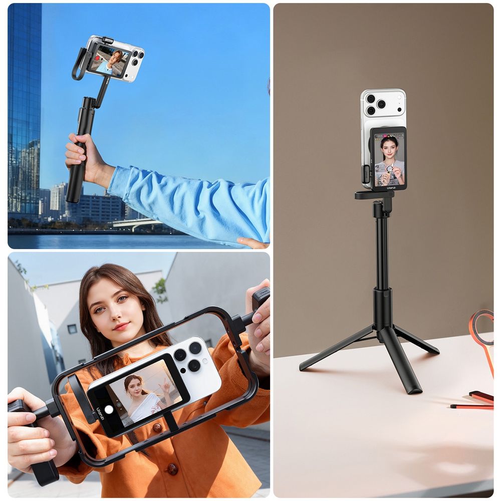 Ulanzi VM1 Monitor para selfies y vlogs con cable y entrada de micrófono