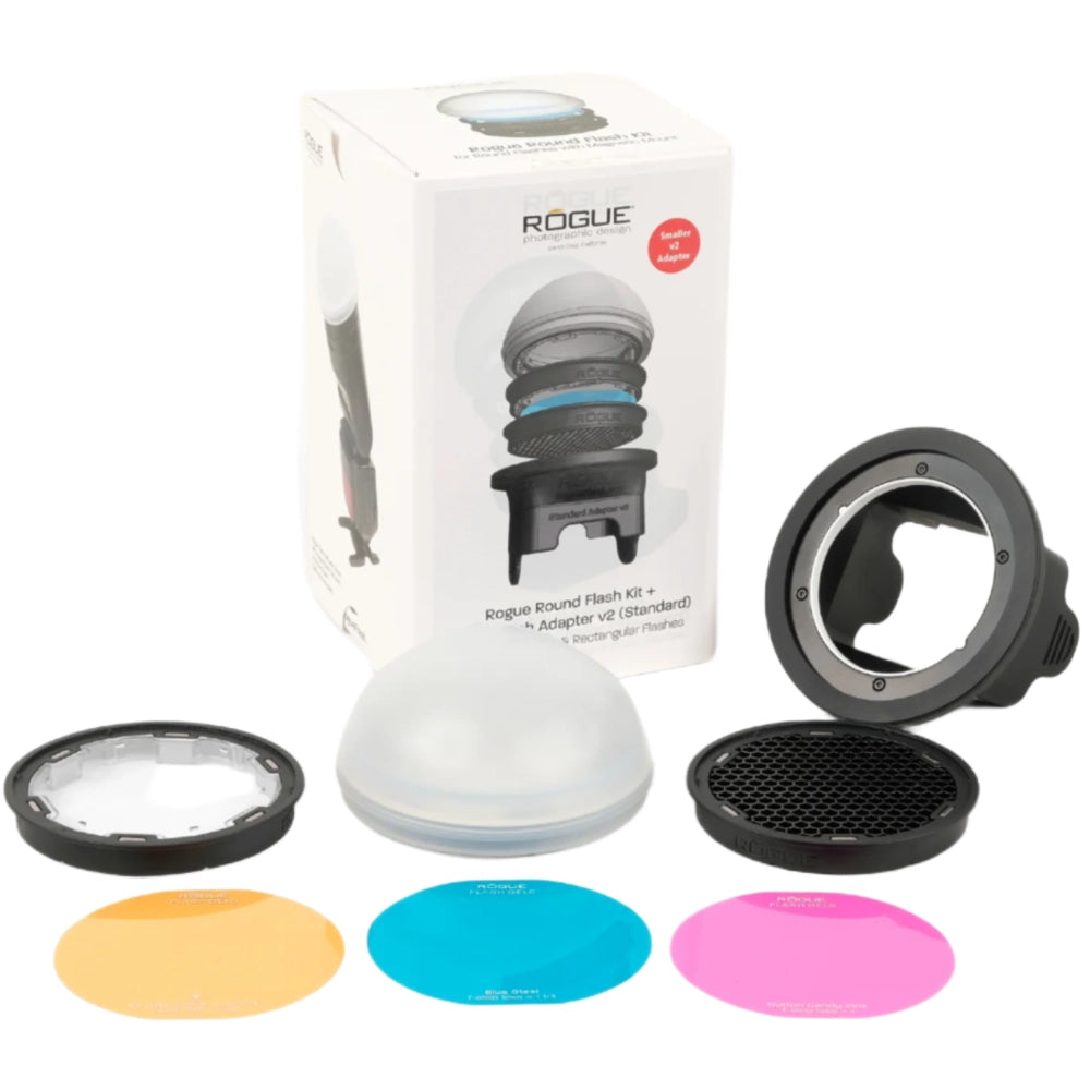 Rogue Round Flash Kit + Adaptador Rogue Flash V2 - Estándar