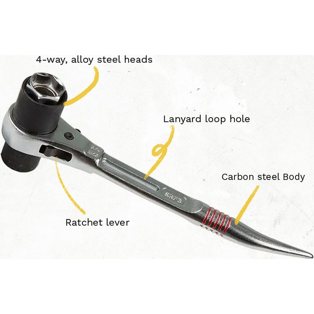Dirty Rigger 4-in-1 Podger Ratchet (Imperial)