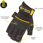 Dirty Rigger Comfort Fit Rigger Guante sin dedos (V1.6) XXL