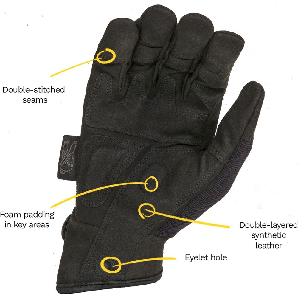 Dirty Rigger Comfort Fit Rigger Guante Edición Negra S