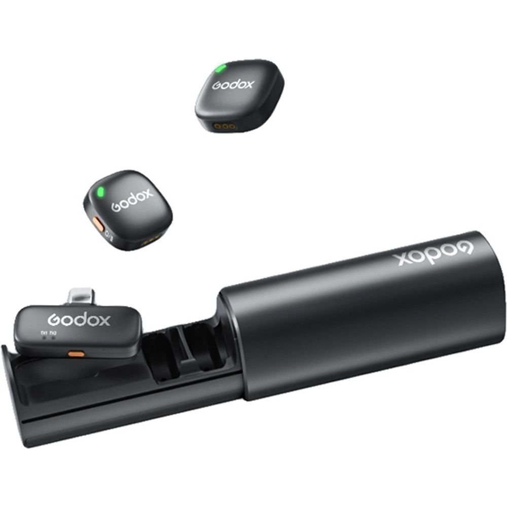 Godox C01 Kit 2 2,4-GHz-Funkmikrofonsystem Schwarz