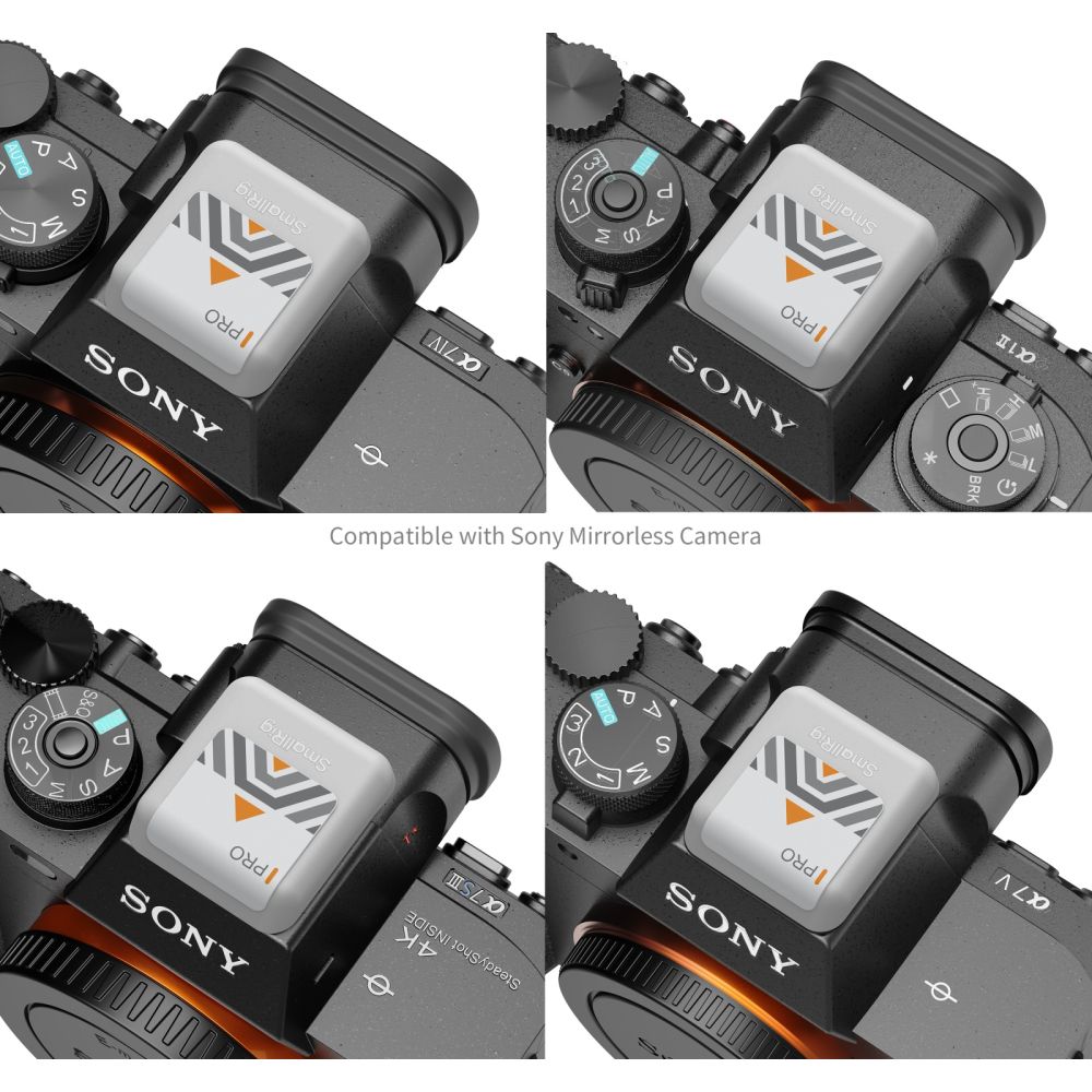 SmallRig 5495 Cache-griffe pour Sony, gris, lot de 2