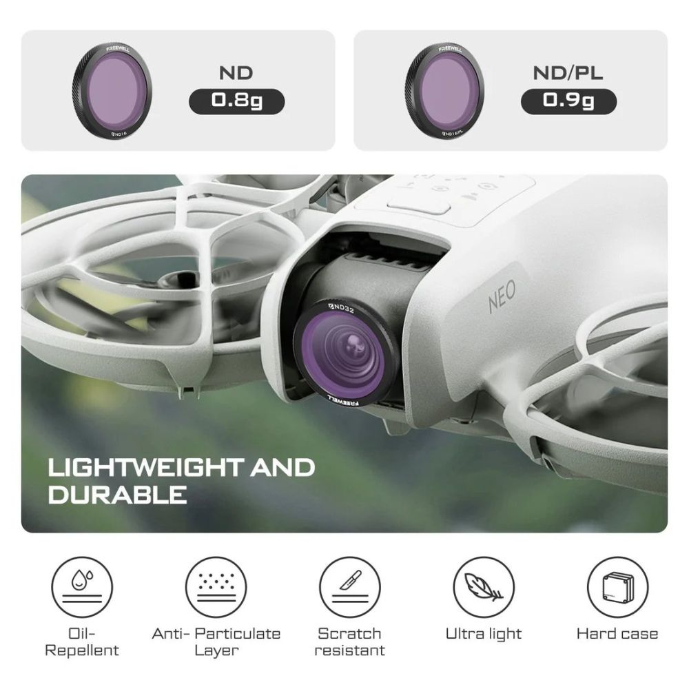 Freewell DJI Neo Filtres ND magnétiques Standard Day - Lot de 3