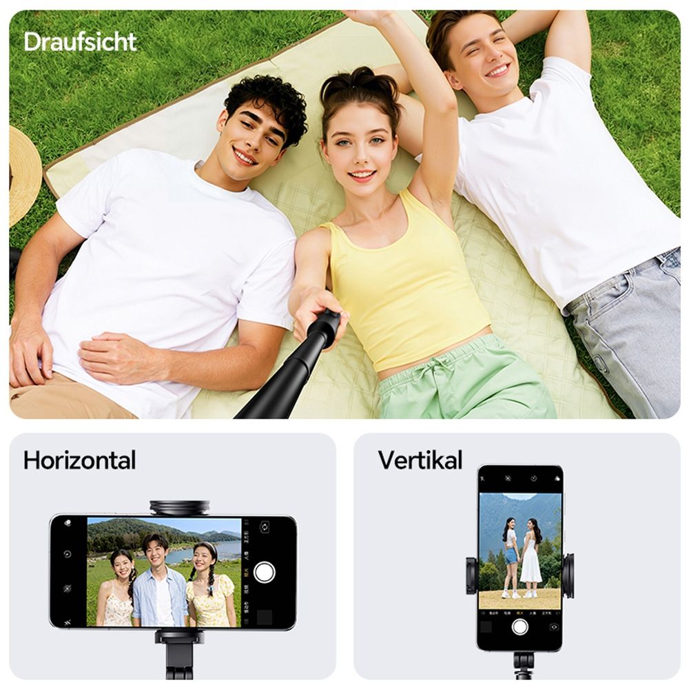 Ulanzi SK26 Trépied perche à selfie portable (pince pour téléphone)