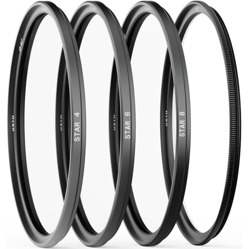 Urth Kit de filtros magnéticos estelares Plus+ de 49mm (4, 6 y 8 puntos)