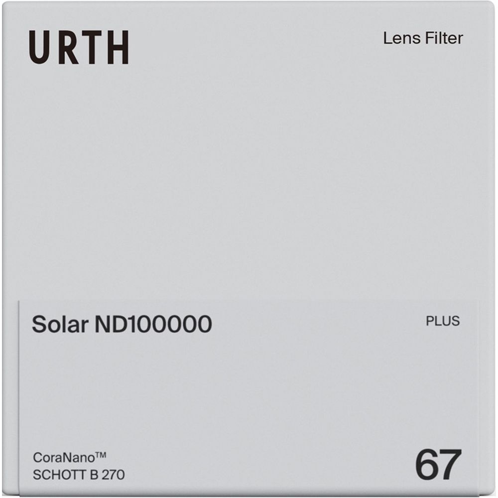 Urth 72mm Solar ND100000 (16.6 Stop) Filter Plus+