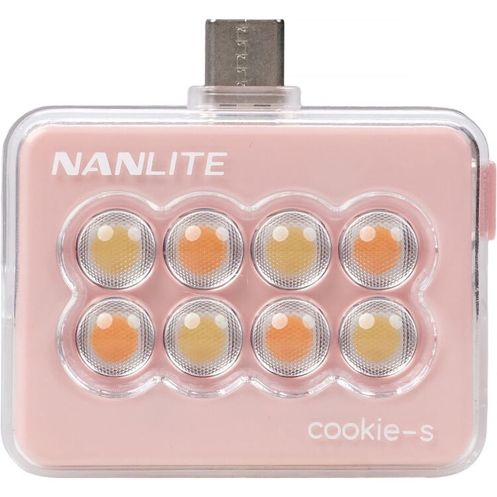 Nanlite Cookie-s Mini luz LED (rosa coral)