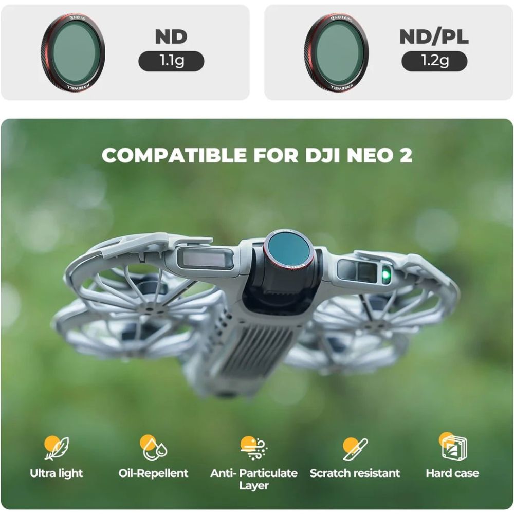 Freewell DJI Neo 2 Magnetfilter Mega-Kit – 9er-Pack