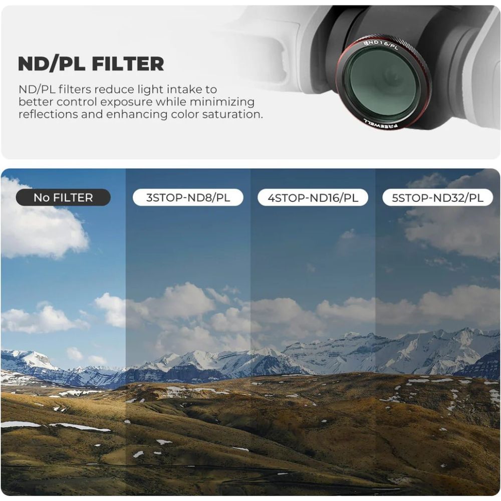 Freewell DJI Neo 2 Magnetfilter Mega-Kit – 9er-Pack