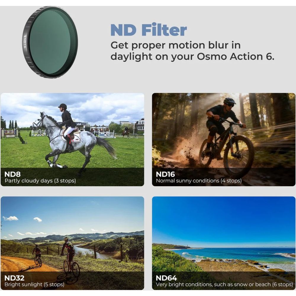Freewell DJI Osmo Action 6 Filter - Mega Kit - 12er-Pack