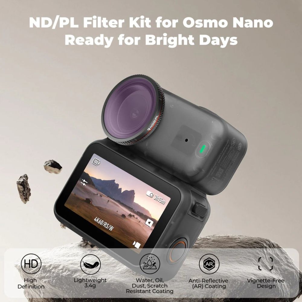 Freewell DJI Osmo Nano Filtres Bright Day - Lot de 4