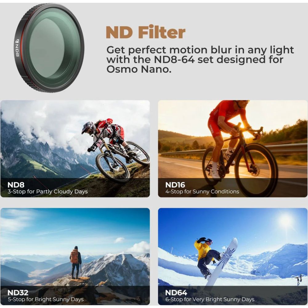 Freewell DJI Osmo Nano Filter Mega Kit - 12er-Pack