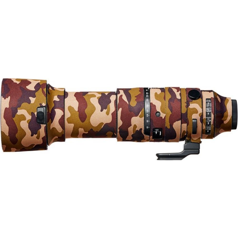 EasyCover Objectif Cover Chêne pour Sigma 60-600mm f/4.5-6.3 DG OS HSM | S (Sony E / Leica L) Camouflage marron