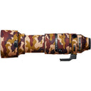 EasyCover Objectif Cover Chêne pour Sigma 60-600mm f/4.5-6.3 DG OS HSM | S (Sony E / Leica L) Camouflage marron