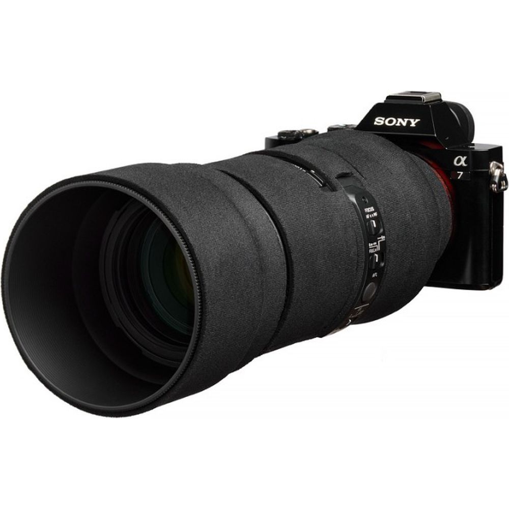 easyCover Lens Cover Chêne pour Sigma 100-400mm f/5-6.3 DG DN OS | C (Sony E / Leica L) Noir