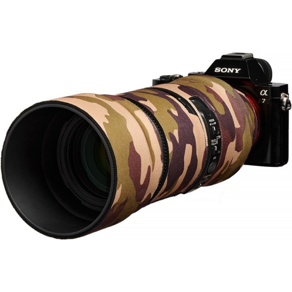 EasyCover Lens Cover Chêne pour Sigma 100-400mm f/5-6.3 DG DN OS | C (Sony E / Leica L) Camouflage marron