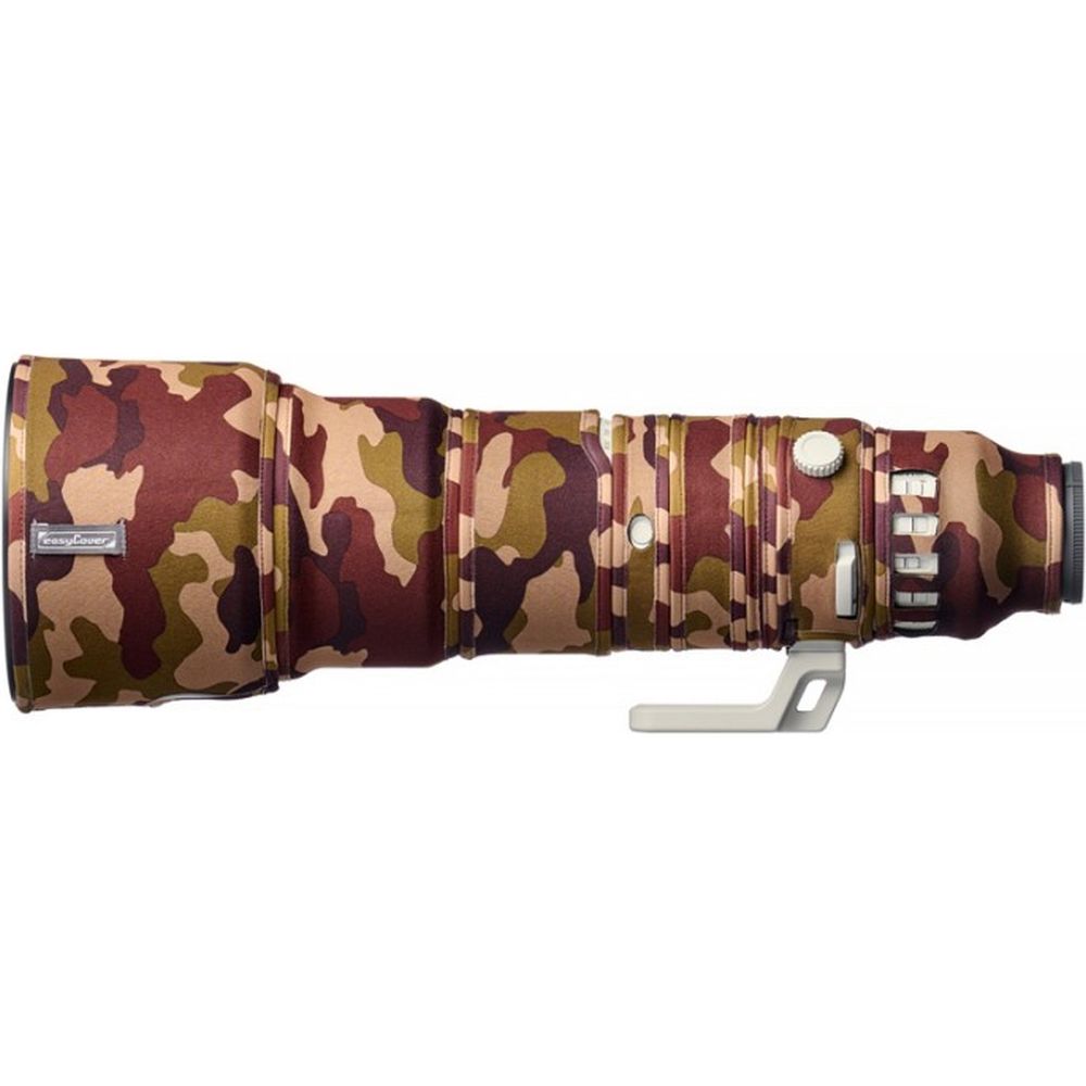 easyCover Protection d'objectif en chêne pour Sony FE 400-800mm f/6.3-8 G OSS, camouflage marron