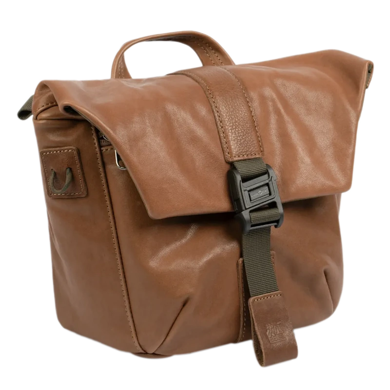 Wotancraft Pilot Travel Bolsa de cámara 3,5L – Cuero Marrón