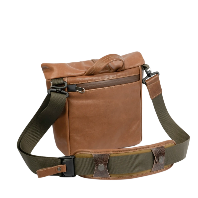 Wotancraft Pilot Travel Bolsa de cámara 3,5L – Cuero Marrón