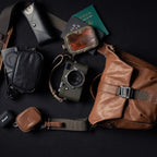 Wotancraft Pilot Travel Bolsa de cámara 3,5L – Cuero Marrón