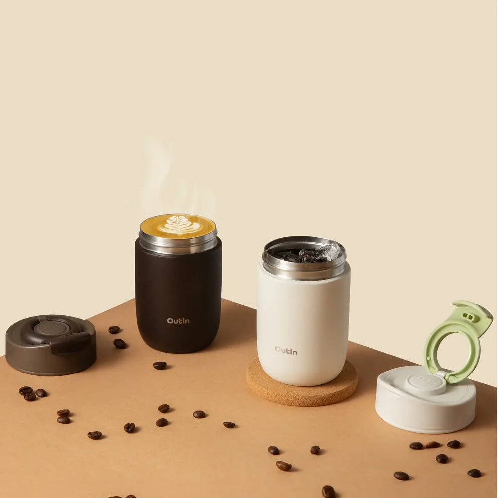 OutIn Travel Tumbler – Sand Blanco