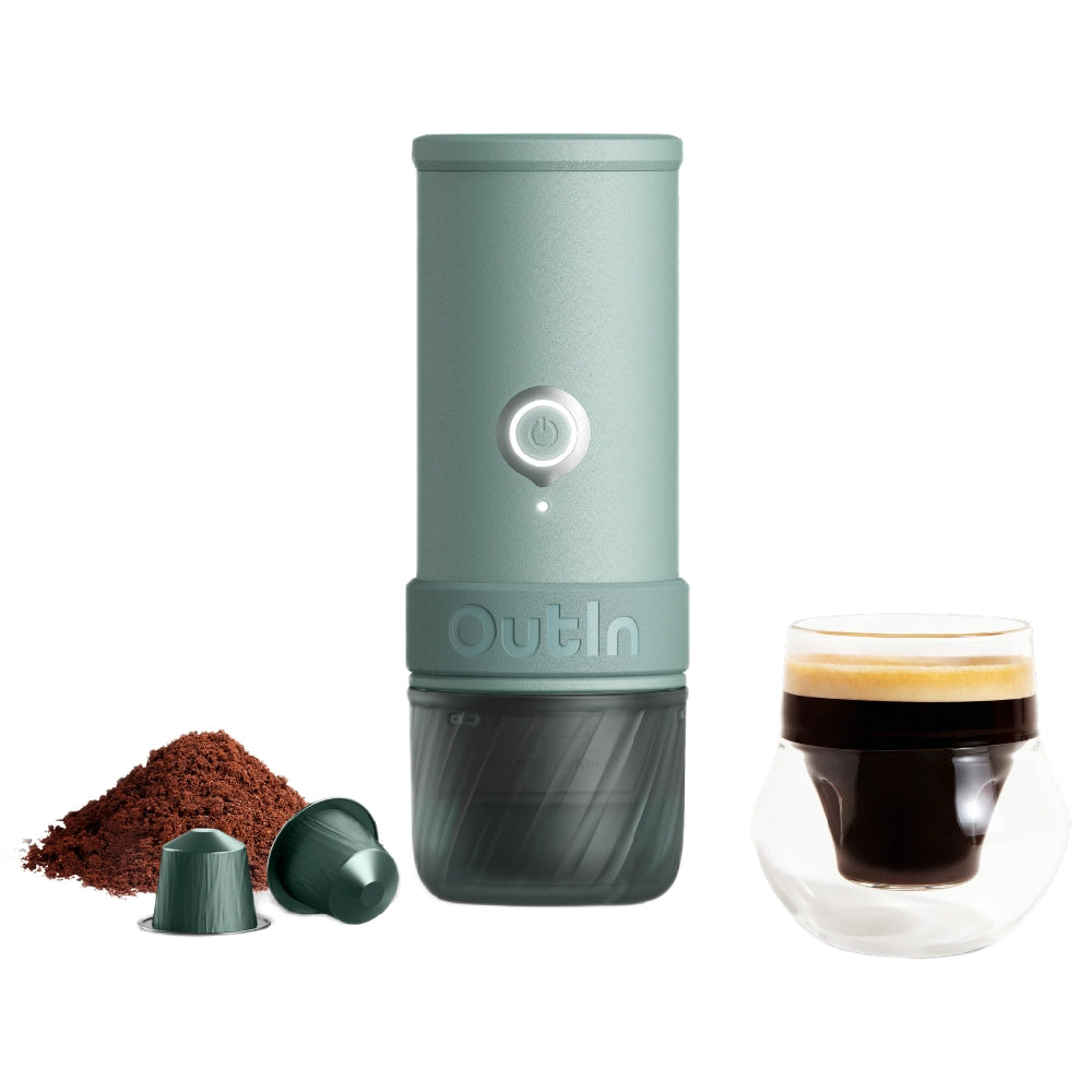 OutIn Mino Tragbare Espressomaschine – Canyon-Grün