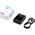 JJC Sony DCH-FZ100TC USB-C Chargeur double batterie (pour Sony NP-FZ100)