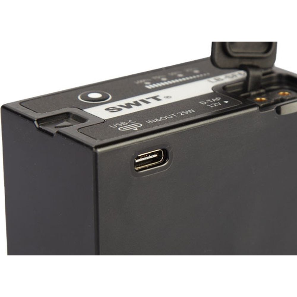 Der SWIT LB-SF65C 65Wh NP-F-DV-Akku mit 12V D-Tap und USB-C ist kompatibel mit der Sony L-Serie