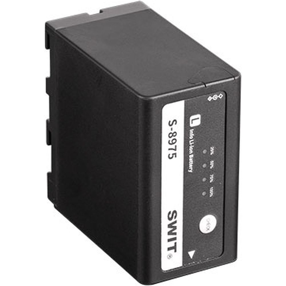 SWIT S-8975 Batteria DV da 75 Wh/10,4 Ah tipo NP-F (serie Sony L) con ingresso/uscita polo CC