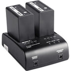 SWIT S-8975 Batteria DV da 75 Wh/10,4 Ah tipo NP-F (serie Sony L) con ingresso/uscita polo CC