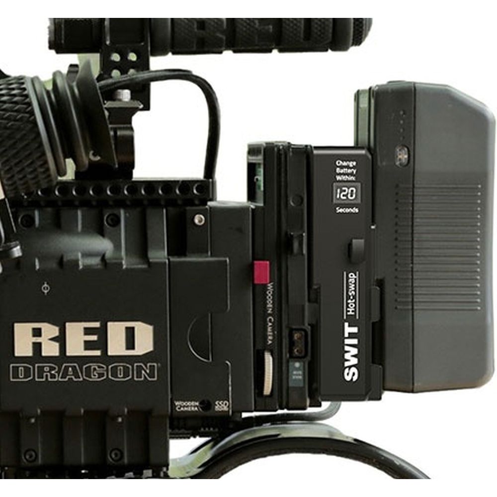 SWIT KA-S30S Hochlastschalter mit Mehrfachsteckdosen, Hot-Swap-Platte, V-Mount zu V-Mount