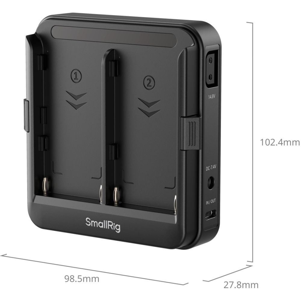 SmallRig 5536 Adapterplatte für NP-F-Batterien (unterstützt USV)