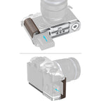 SmallRig 5563 L-förmige Montageplatte mit Holzgriff für OM SYSTEM OM-3