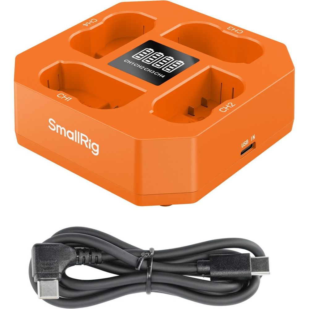 SmallRig 5747 Caricabatterie per fotocamera a quattro canali per EN-EL15c