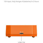 SmallRig 5749 Caricabatterie per batteria a quattro canali per fotocamera per NP-FW50