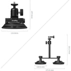 SmallRig 5843 Saugnapf-Halterungsset für Action-Kameras