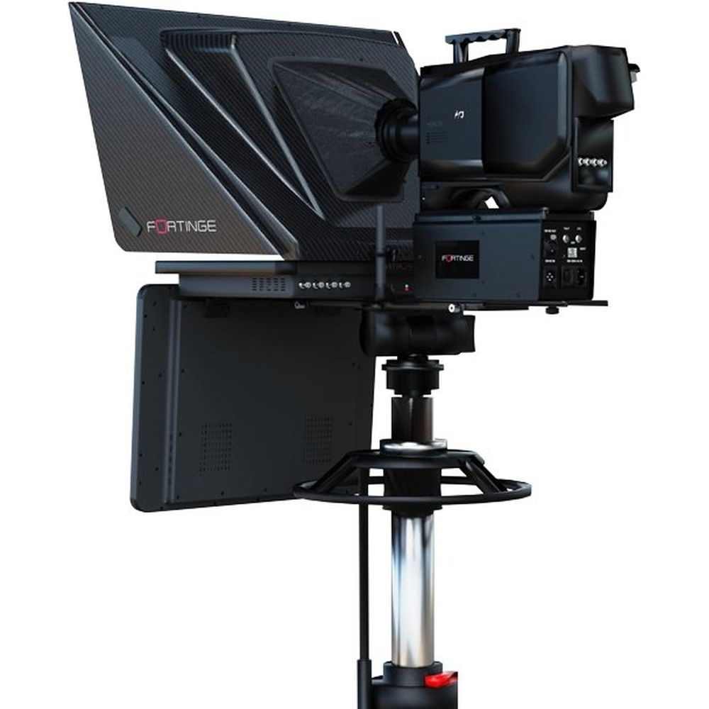 Fortinge VEGA Système de téléprompteur à capot en carbone de 21 pouces pour caméras ENG/studio