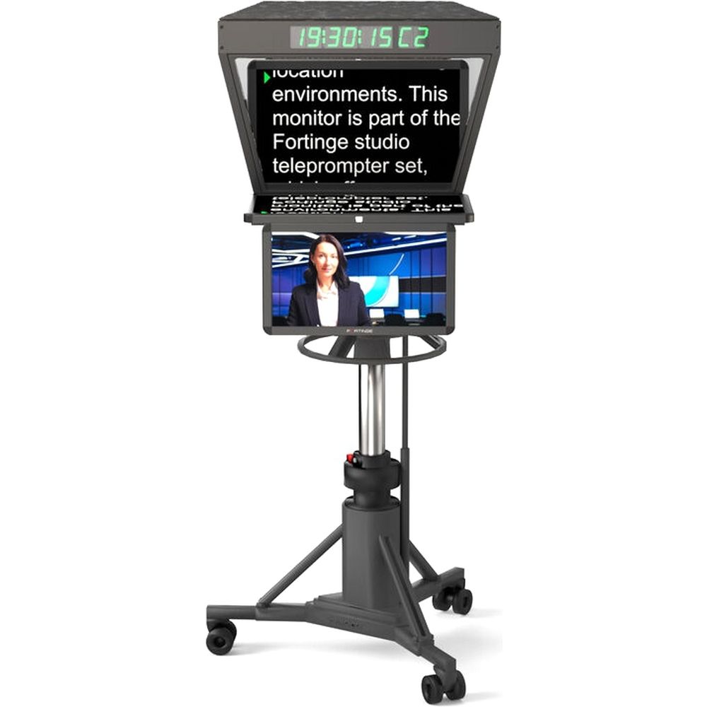 Fortinge ROBO IP Teleprompter da studio da 21 pollici con ingresso IP per telecamere PTZ