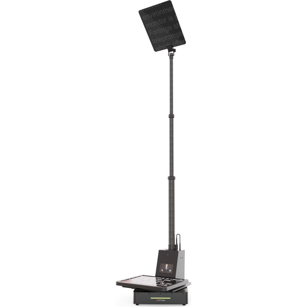 Fortinge MOBO Téléprompteur de scène motorisé double de 19 pouces