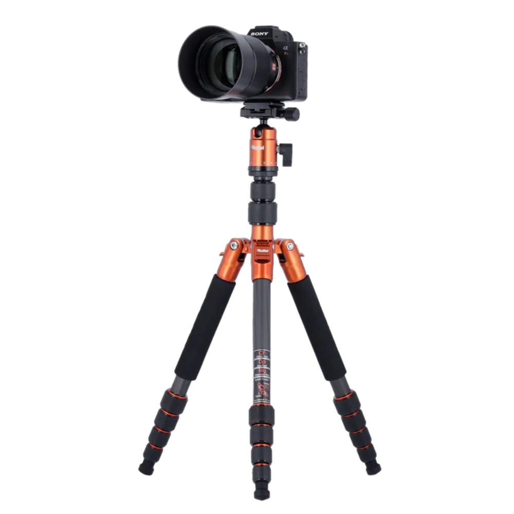 Rollei Compact Traveler No.1 Carbon Tripod V2 - Oranje